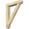Ekena Millwork Traditional Arts and Crafts Rough Sawn Bracket w/ Offset Brace, Douglas Fir, 6"W x 32"D x 40"H BKT0604X32X40TRA03RDF - alternate 1